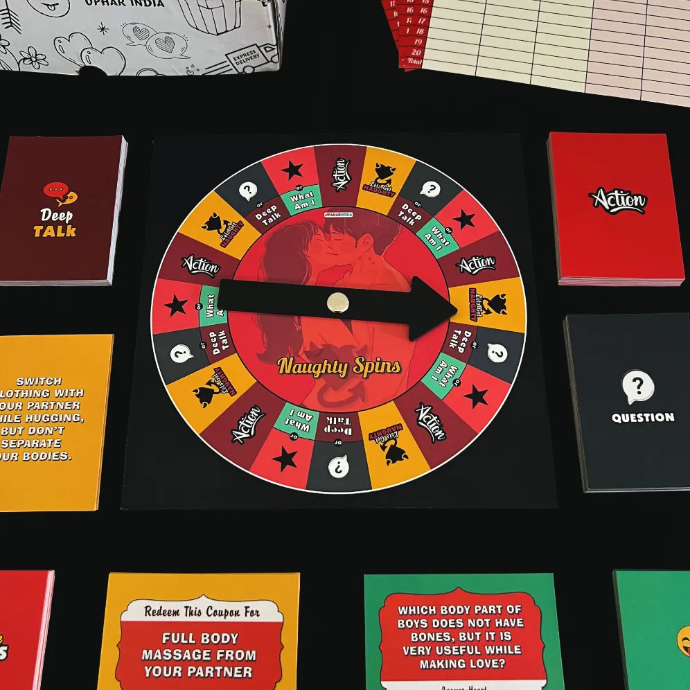 Intimacy Tracks | Naughty Board Game for Couples | Naughty Spins Adults Game best for husband birthday gift and gift for Wife's birthday. Anniversary Gift for Her, Him.