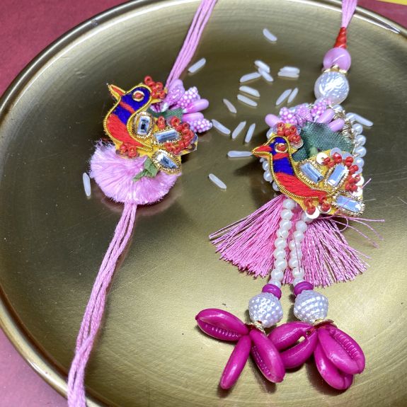 Rajasthani set of Bhaiya Bhabhi Rakhi