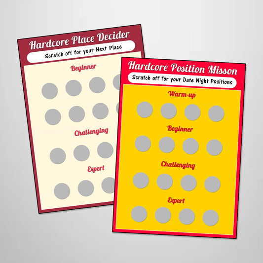 Hardcore Place and Position Decider Scratch Cards