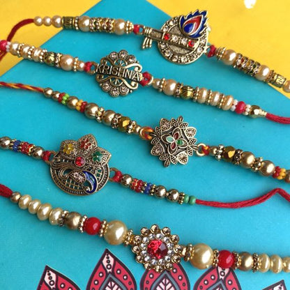 Set of 5 Devine Rakhis