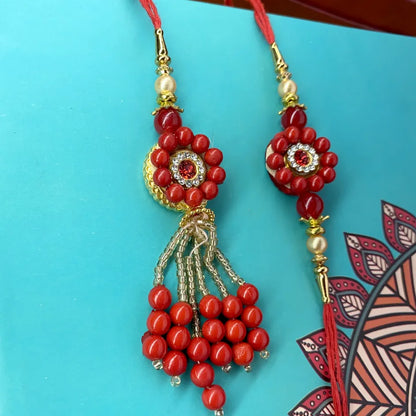 Designer set of Bhaiya Bhabhi Rakhi