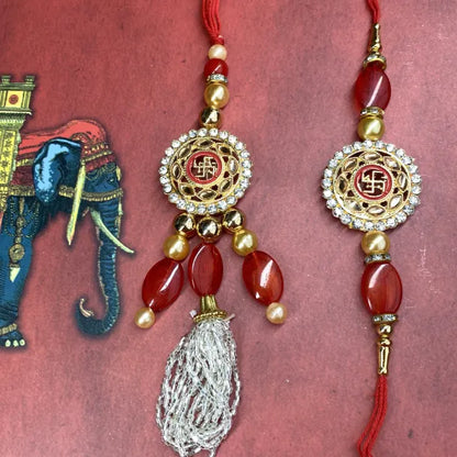 Graceful set of Bhaiya Bhabhi Rakhi