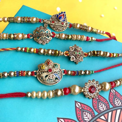 Set of 5 Devine Rakhis