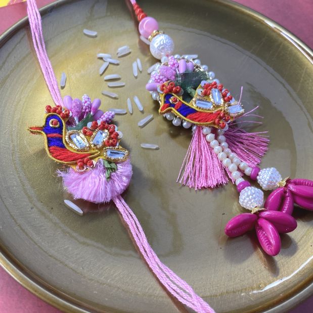 Rajasthani set of Bhaiya Bhabhi Rakhi