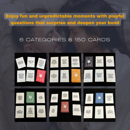 Naughty Cards Game for Couples | 150 Cards, 6 Categories