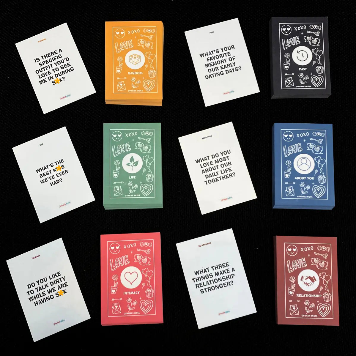 Naughty Cards Game for Couples | 150 Cards, 6 Categories