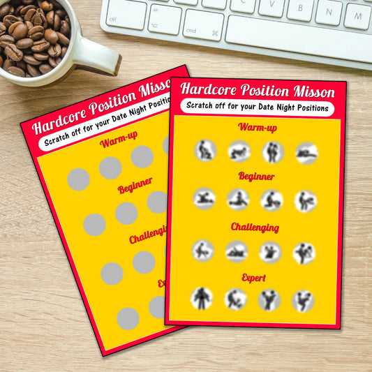 Hardcore Place and Position Decider Scratch Cards