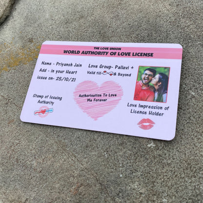 Love License ( Wallet Card )