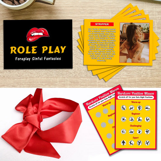 Fantacy Combo: Roleplay + Scratch Positions + Blindfold
